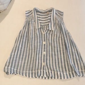 LAST 3 DAYS☀️Anthropologie Linen Top 4